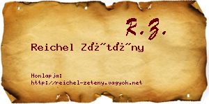 Reichel Zétény névjegykártya